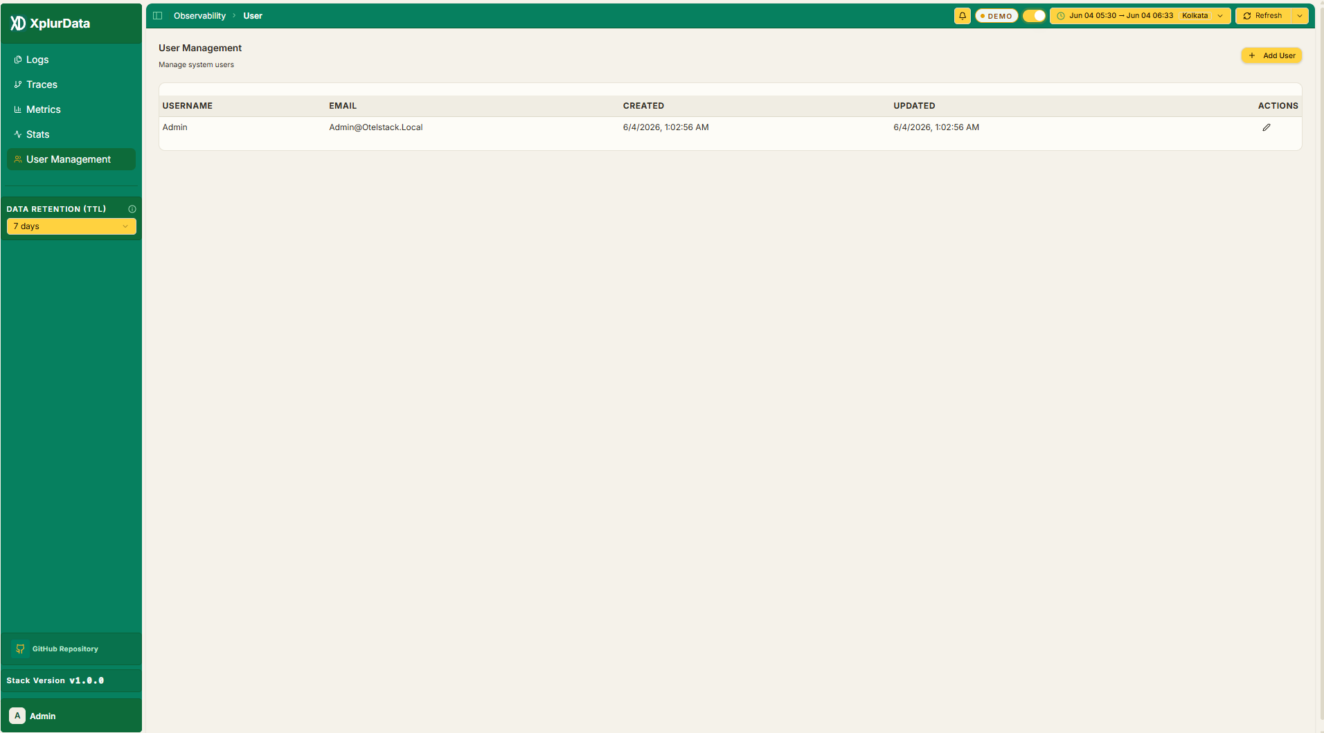 XplurData User Management